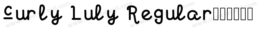 Curly Luly Regular字体转换